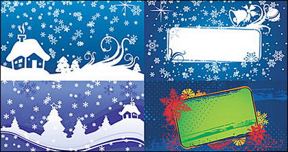 Christmas vector background material