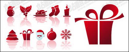 Simple Christmas icon vector material