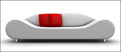 3d produced sofa picture material