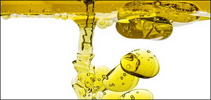 Yellow liquid picture material