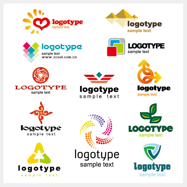 Beautiful graphics logo template vector material
