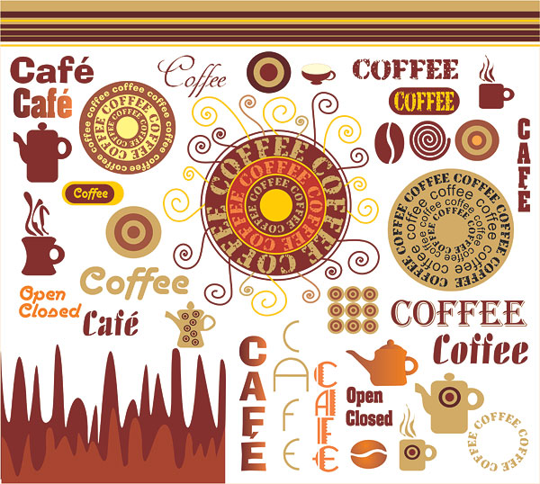Coffee Art Vector material