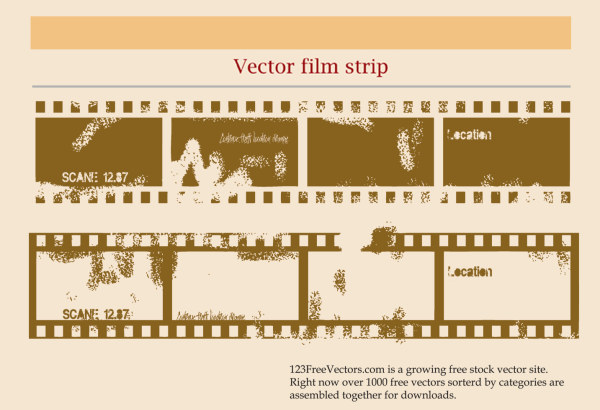 Mottled old film vector