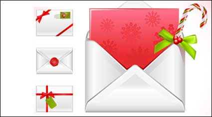 Christmas message vector material