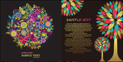 Colorful pattern composed of vector graphics