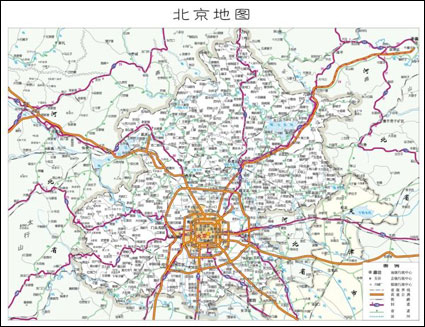 Map of Beijing ai? Cdr			