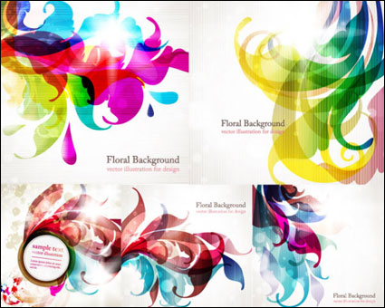 Colorful trend vector background