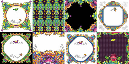 Color decorative pattern - Vector