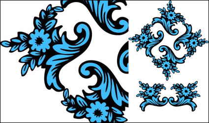 Figure classical pattern vector material
