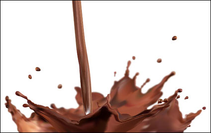 Vector splash of chocolate