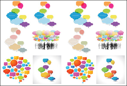 Vector colorful dialogue bubble