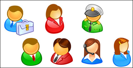 People in the user icon vector material
