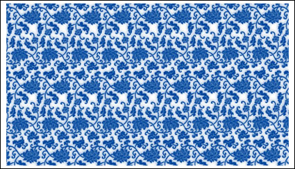 Blue and white porcelain, blue and white porcelain pattern vector