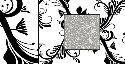 Black and White Fashion Pattern Vector