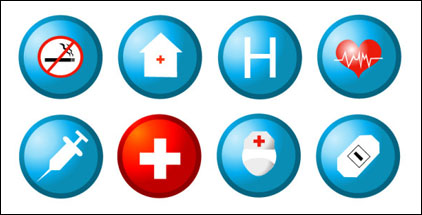 Medical and health icon vector material