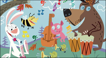 Animal Concert Vector material