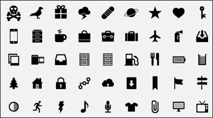 Simple Small Icons Vector