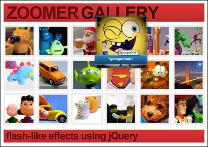 Imitation based on jQuery code flash photo album to enlarge