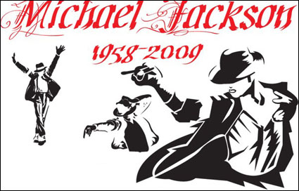 Michael Jackson classic action vector material