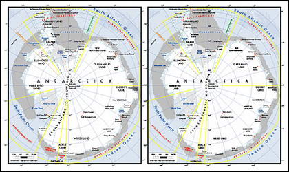 Vector map of the world exquisite material - map of Antarctica