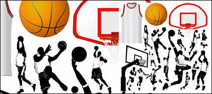 Basketball elements of the theme