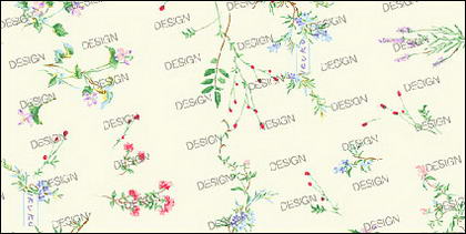 Variety of fine material small flowers psd