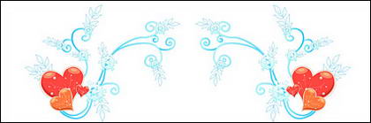 Christmas exquisite lace Vector material-11