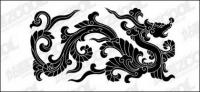 中国の古典的なドラゴンのベクター素材