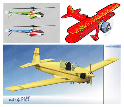 3 aircraft vector material