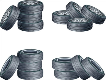 tires Vector material -2