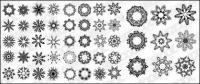 Several circular pattern vector material