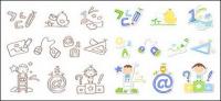 Cute icon series vector material-2