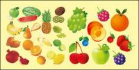 Variety of fruits vector material