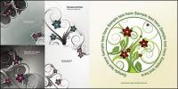 Another 5 vector fashion flowers pattern material