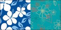 Vector flowers background material and practical