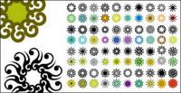 Variety of classical elements in a circular pattern vector material-3