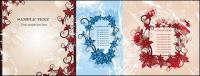 3 vector fashion flowers frame material-2