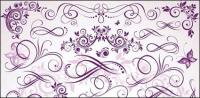 Purple fine pattern vector material