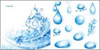 3 cool water theme vector material