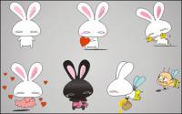 Love rabbit	vector cartoon