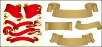 Vector ribbon and paper material