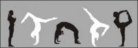 Yoga silhouette vector