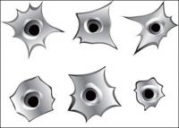 Bullet holes vector material