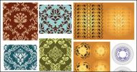 Variety of classical pattern vector material