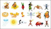 Cute Cartoon Vector insects