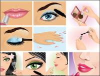 Women make up an instant local vector material