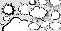 Cartoon-style mushroom cloud layer 02 - Vector
