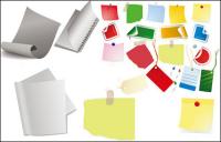 Paper, stationery, rope vector