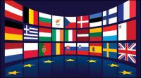 EU flag vector material