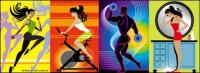 Fitness Series illustrator vector material